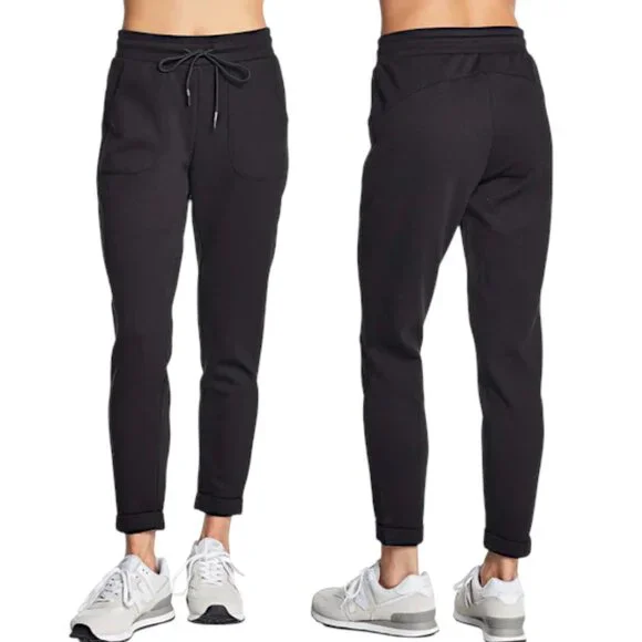 Kyodan Black Elara Essential Drawstring Jogger Womens Size Petite S - Picture 1 of 6